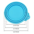 thumbnail image 2 of CHUANK Multi Colors Silicone Pet Cat Dog Food Storage Can Cover Lid, 2 of 2