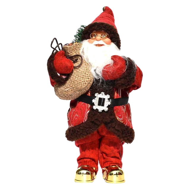 Muñeco de Papá Noel de pie, adornos para árbol de Navidad, adornos, decoraciones mi