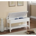 thumbnail image 3 of Roundhill Solid Wood Storage Shoe Bench, 3 of 6
