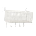 thumbnail image 5 of Dualoai Bedside Hanging Storage Basket Hanging Organizer for Bedroom Hotel Bed Rails L with Hooks, 5 of 7