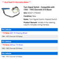 thumbnail image 2 of Turn Signal Switch - Compatible with 1984 - 1993 Chevy S10 Blazer 1985 1986 1987 1988 1989 1990 1991 1992, 2 of 3