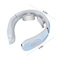 thumbnail image 3 of Neoyler Wireless Heating Neck Massager with USB Rechargeable Intelligent 15 Stage Vibration for Relaxation and Stress Relief Lightweight and Portable for Office and Home Use, 3 of 7