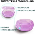 thumbnail image 2 of Small Pill Box (3 Pack), Daily Mini Pill Organizer Portable for Purse Pocket,Travel Pill Case Medicine Storage Container Earplug Case (Red）, 2 of 14
