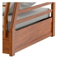 thumbnail image 6 of Furniture of America Tomi Wood Twin over Full Storage Bunk Bed in Oak, 6 of 10