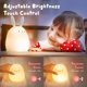 thumbnail image 3 of paquete de luz nocturna para niños, linda luz nocturna para niños, luz nocturna con temporizador para bebés pequeños, luz nocturna de conejo LED recargable con sensor táctil, lámpara de conejo en s, 3 of 5