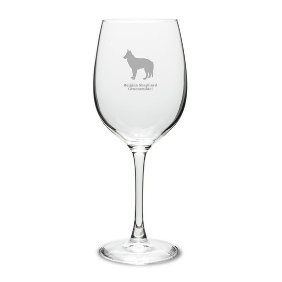 Belgian Shepherd Groenendael 16 oz Classic White Wine Glass