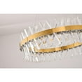 thumbnail image 4 of Bethel International LED Chandelier Gold Metal & Crystal, 4 of 5
