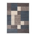 thumbnail image 2 of World Rug Gallery Modern Boxes Design Non-slip (Non-skid) Blue 3'3" x 5' Area Rug, 2 of 6