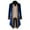 Blue, variant on Mens' Jackets Mens Halloween Punk Long Sleeve Lapel Warm Tailcoat Overcoat Outwear Button Tops Red,S