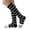 Grey, variant on Fuzzy Socks for Women Cozy Warm Coral Fleece Knee High Socks Cat Stripe Cute Winter Slipper Sock Thick Bed Sock Girls Stocking Dark Gray