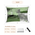 thumbnail image 5 of Green Ombre Sun Shade Sail 8'x10' Rectangle Outdoor Shade Canopy, Farmhouse Abstract Mottled Texture Art Porch Shades Outdoor Sun Blocking Screen, Sunshade Cloth Covers for Patio/Deck/Garden, 5 of 5