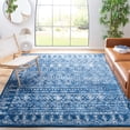 thumbnail image 3 of SAFAVIEH Tulum Flint Distressed Southwestern Area Rug, 8' x 10', Navy/Grey, 3 of 9