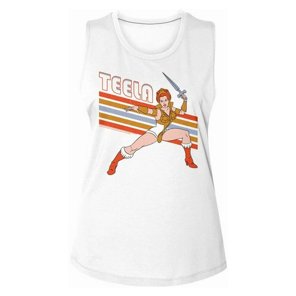 Masters of the Universe Teela White Women's Muscle Tank Top T-Shirt