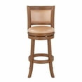 thumbnail image 3 of Augusta Bar Height Kitchen Swivel Bar Stool - Chestnut Wire-Brush, 3 of 6