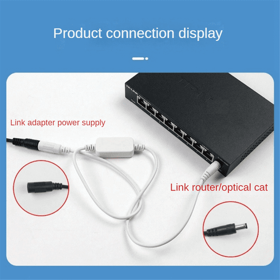 24 Hour Auto Reboot Router Routing Timer Reset Tool DC Power Timing Fiber Modem Manager White