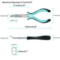 thumbnail image 3 of SPEEDWOX 6 Inches Long Reach Mini Bent Nose Pliers Jewelery Making Tool Precision Angled Long Needle Nose Pliers Smooth Jaw Beading Pliers, 3 of 8