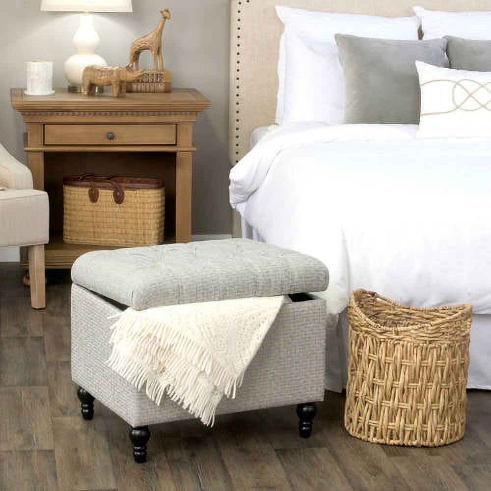 HomePop Medium Tufted Storage Ottoman, Multiple Colors