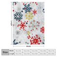 thumbnail image 4 of Nawypu Christmas Throw Blanket Winter Snowflakes Holiday Blankets and Throws Super Soft  Blanket Warm and Cozy Throws for Winter Bedding, Couch and Sofa(Red/Grey Snowflake), 4 of 6