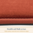 thumbnail image 6 of ComfiTime Bathroom Rugs – 1 inch Thick Memory Foam, 20" x 32" Bath Mat, Soft Plush Velvet Top, Non-Slip, Ultra Absorbent, Large & Long Rugs for Bathroom Floor, Coral, 6 of 9