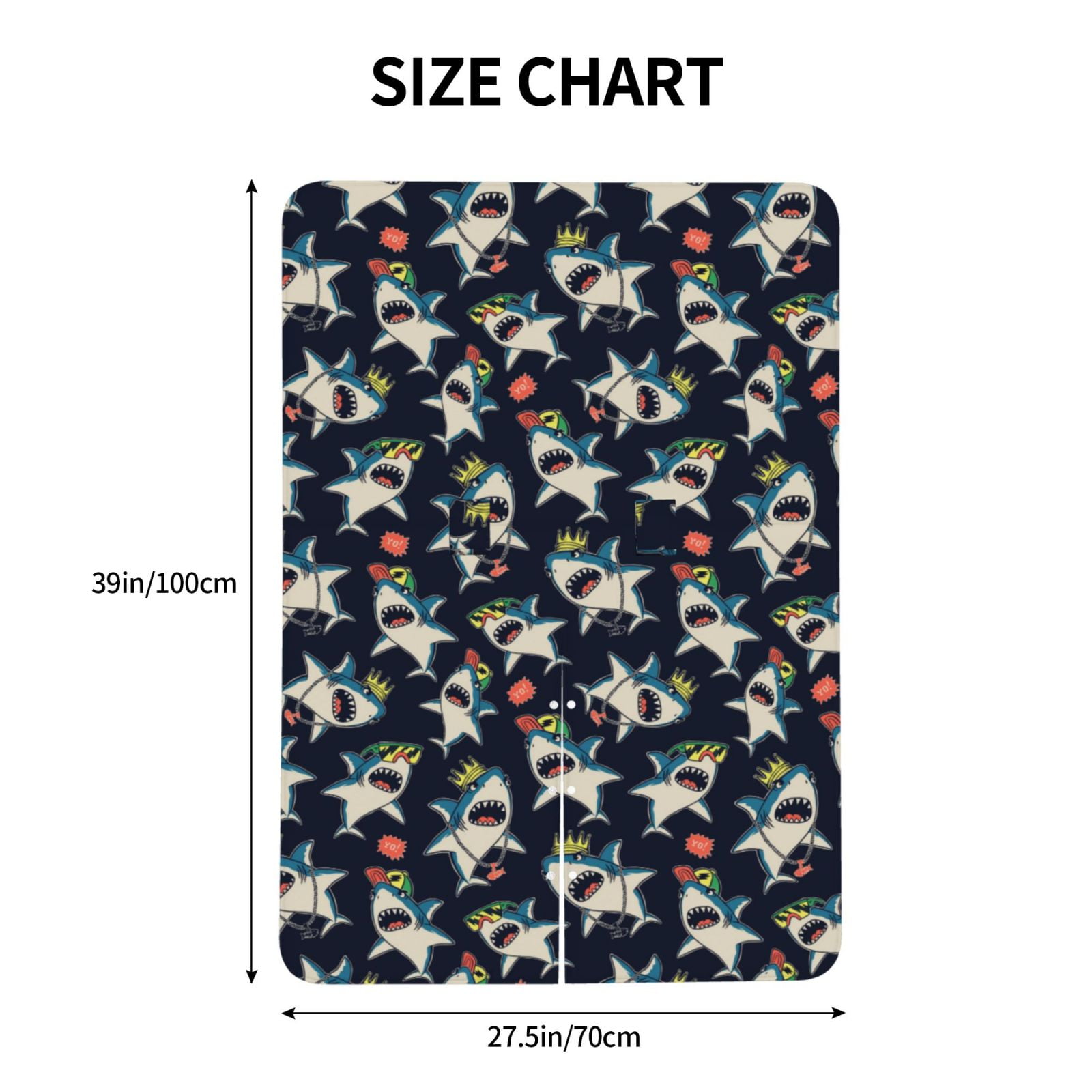 Naloa Cartoon Sharks Baby Car Seat Cover, Breathable Baby Carrier Cover, Multiuse Baby Carrier Cover & Nursing Breastfeeding Cover