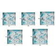 thumbnail image 3 of Teal Butterfly Shower Curtain Butterfly in Spring with Flowers Fabric Shower Curtain Blue Floral Flower Polyester Fabric Bathroom Curtains 12 Hooks Included, 3 of 5