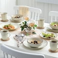 thumbnail image 5 of Vancasso 16-Piece Dinnerware Sets, Stoneware Dinner Set for 4, Cream, 5 of 8