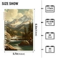 thumbnail image 2 of FORMRS 1-Subject Spiral Notebook 8" x 5" College Ruled 60 Refillable Sheet A5 Hard Cover, 2 Pack, Snow Mountains, 2 of 7