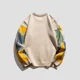 thumbnail image 5 of Suéter de punto vintage para hombre, jersey holgado estampado, ofertas de ropa para hombre 2024, otoño e invierno, prendas de punto de alta calidad, 5 of 5