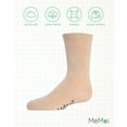 thumbnail image 6 of MeMoi Kids' Basic Cotton Blend Crew Socks, 10, Tan, 6 of 12