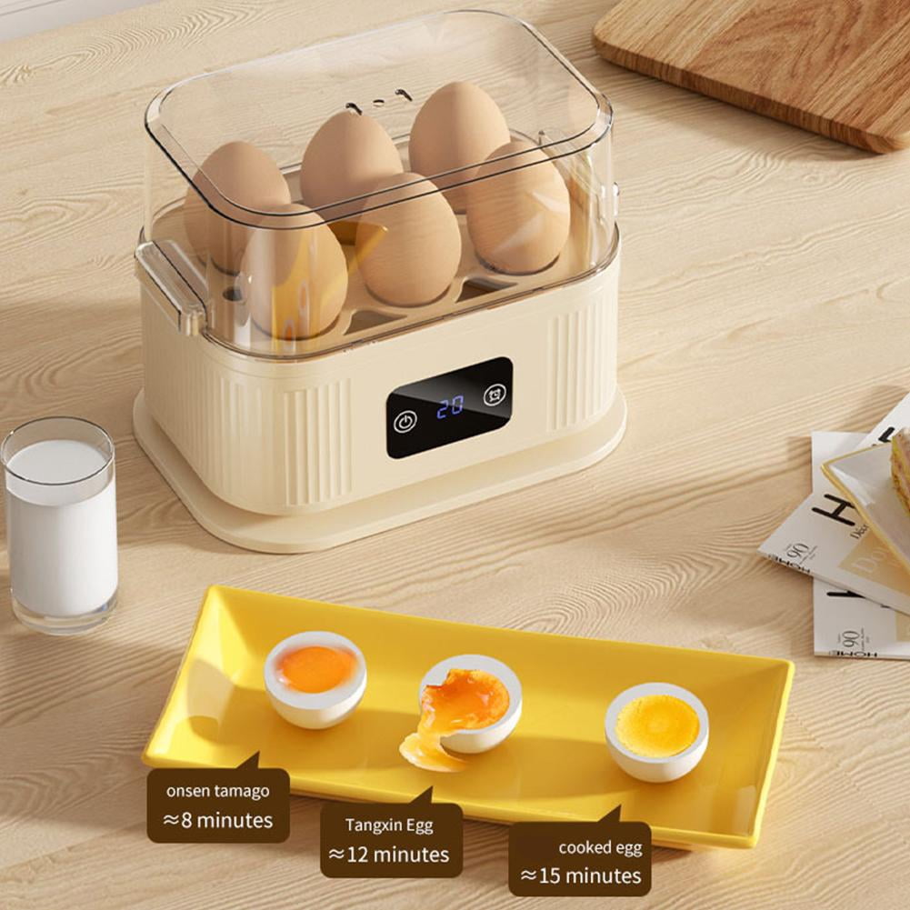 Multi-Functional Electric Egg Boiler, Rapid Hard Boiled Egg Maker for Student Dorms & Home Kitchen, Small Breakfast Steamer for Eggs, Fish & Vegetables, Mint Green Portable Food Steamer with Auto-Off