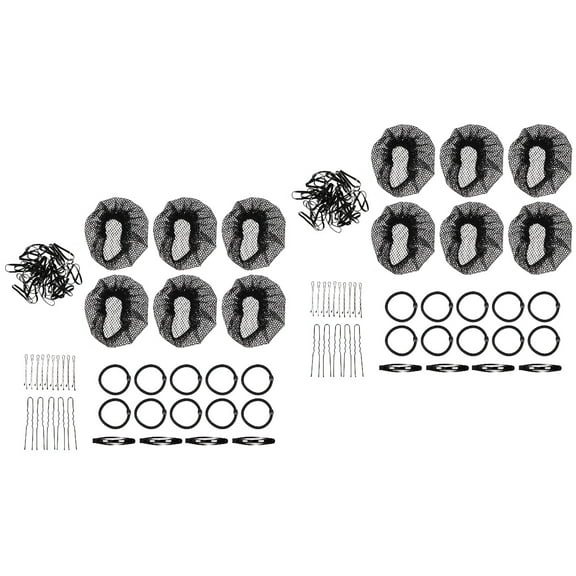 Updo Hair Accessory Set Invisible Elastic Mesh Nets Donut Accessories Bun Girl Child