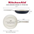 thumbnail image 2 of Sartén KitchenAid de 25 cm con recubrimiento cerámico antiadherente de aluminio anodizado duro, 2 of 9