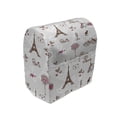 thumbnail image 1 of Paris Stand Mixer Cover, Romance Language Capital of Love Eiffel Heart Fashion City Girlish Print, Kitchen Appliance Organizer Bag Cover with Pockets, 5 Quarts, Redwood Pearl Pink, by Ambesonne, 1 of 4