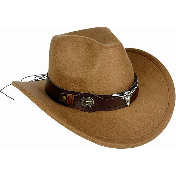Cowboy Hat for Men Cowgirl Hats Women Wide Brim Felt Hat Western Hats for Costume