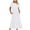 White dresses for women, variant on ZZwxWA Summer Dresses for Women Short Sleeve Casual High Waist Pleated Loose Fit with Pocket Swing Flowy Summer Vacation Beach Party Evening Club Solid Long Dress Round Neck Dresses Blue XXL