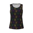 thumbnail image 3 of Picia Mardi Gras Carnival Pattern Women's Workout Tank Top,Breathable Activewear,Slim Fit Athletic Top,Versatile Workout Moisture-wicking top-Medium, 3 of 9
