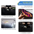thumbnail image 3 of Foldable Car Windshield Sunshade UV Sun Visor Protector Blocks UV Rays Keeps Vehicle Cool 55x27.6 Inch Burning Skulls, 3 of 7