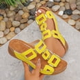 thumbnail image 1 of Cameland Chaussons Compensés Épais à Bout Ouvert pour Femmes, Style Décontracté d'Été, 1 of 9