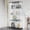 4 Shelf Double Door, variant on ROOMTEC Glass Display Cabinet with 5 Shelves, Double Doors, Floor Standing Display Cage, for Living Room Bedroom Office, 74.5 x 31.7 x 14.3 in, Black