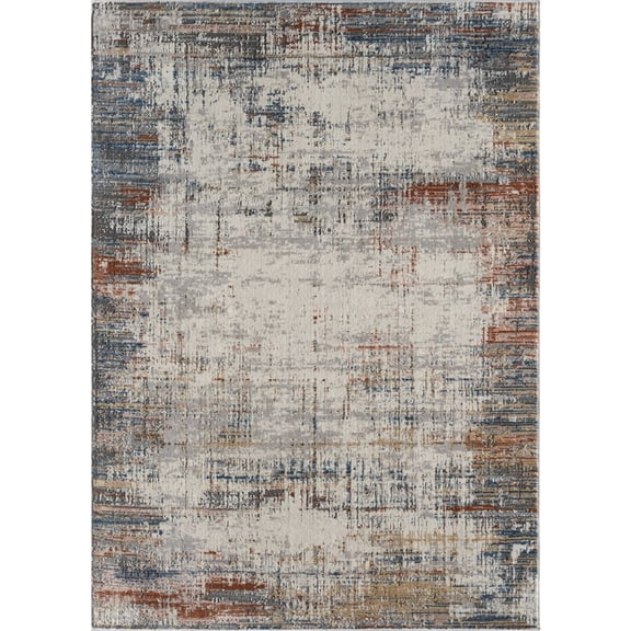 Woven Trends Grocket 2625-60275 Rustic Multi 8' x 11' Area Rug Modern Machine-Made Polypropylene Blend, Low-Pile Durable Soft for Living Room, Bedroom, Entryway, Floor Carpet