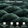 thumbnail image 4 of LazySunsets 103" Boneless Couch for Living Room, L-Shaped Modular Sectional Sofa with Wide Armrests and Cup Holders, Corduroy Cloud Cuch No Assembly, Green, 4 of 10