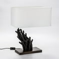 thumbnail image 3 of Modern Home Angled Driftwood Nautical Wooden Table Lamp - Blackwood, 3 of 7