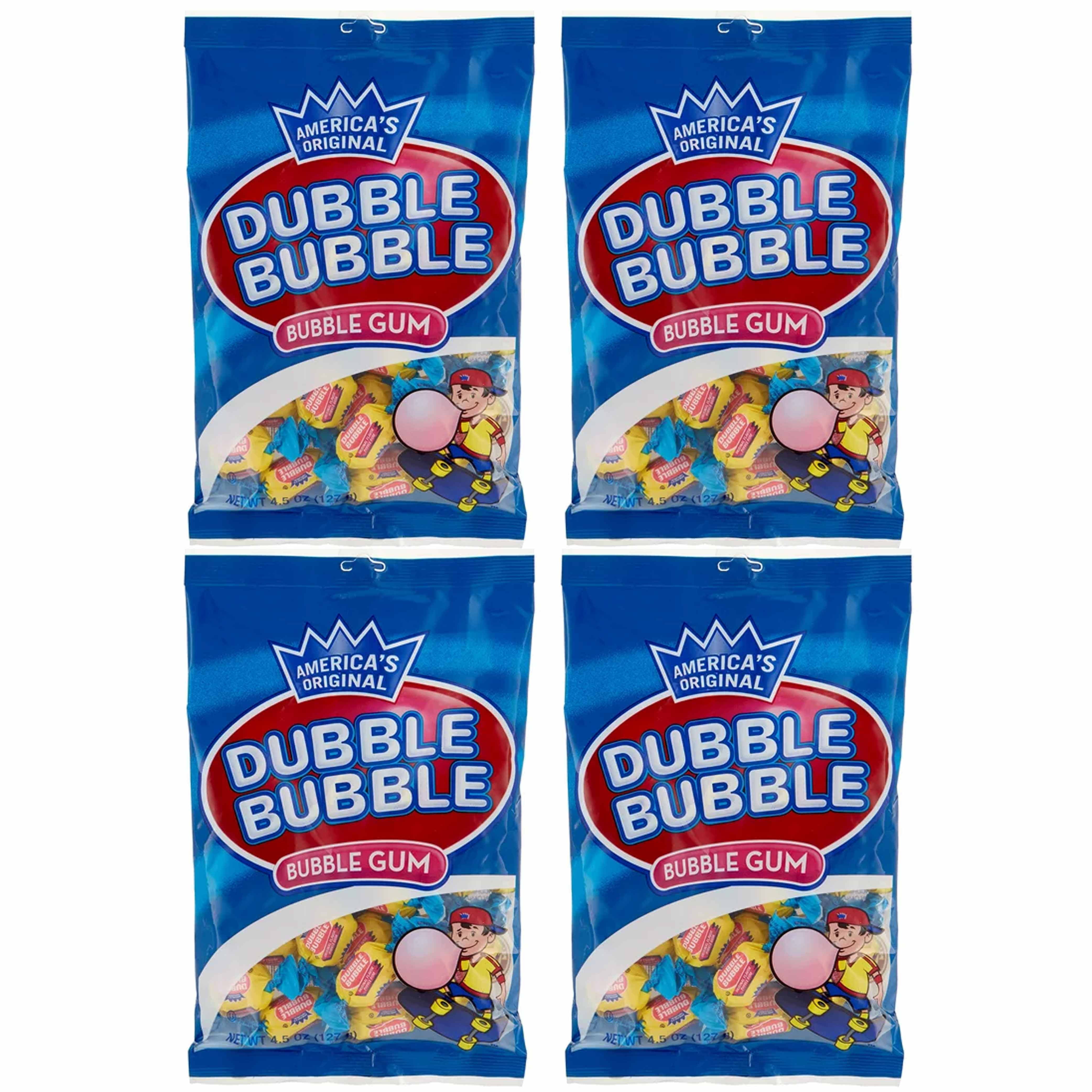 Dubble Bubble 4 Flavor Bubble Gum Variety 5 Pound Bag Individually Wra – By  The Cup