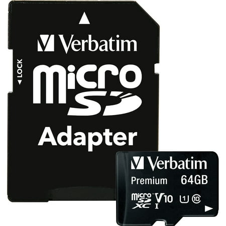 UPC: 0023942440840 | Verbatim Premium – Flash Memory Card (sd Adapter Included) – 64 Gb – Class 10 – Microsdxc Uhs-i