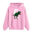 thumbnail image 5 of WOYY Big Boys Hoodie Dinosaur Print Hooded Sweatshirt Long Sleeve Pullover Top, Sizes 9-10, 5 of 5