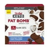 SlimFast Keto Fat Bomb Snack Cup, Coconut Cream Dark Chocolate, 14 Ct