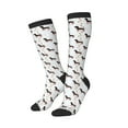 thumbnail image 2 of Fotbe Dachshund Dog print Women's Men's Novelty Crew Socks Cotton Socks Knee High Socks for Walking,Running,Nurses,Pregnancy, 2 of 9
