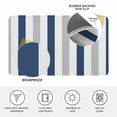 thumbnail image 3 of Navy Blue Striped Door Mat Indoor Outdoor,Geometric Grey White Vertical Stripes Non Slip Welcome Mat with Rubber Backing,Absorbent Fabric Front Door Mats Entryway Rug for Home Patio Entrance 24"x36", 3 of 9