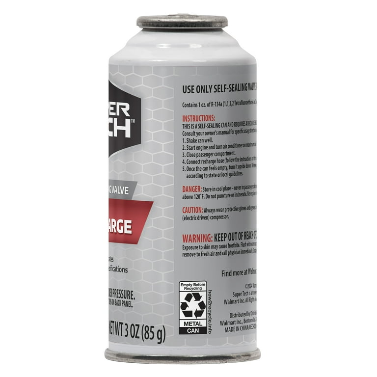 2 pack) Super Tech Automotive R-134a PAG Oil Charge Refrigerant, 3