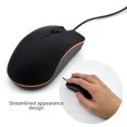 thumbnail image 3 of Bearachild Cables Ratón Óptico USB Ratones Equipo de entrada Silencio Diseño curvo Ergonomía Dispositivo señalador profesional Suministros Juegos de teclado y mouse para computadora Púrpura, 3 of 6